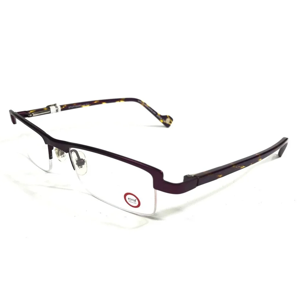Etnia Eyeglasses Frames STUTTGART col.PU Purple Tortoise Rectangular 50-18-140